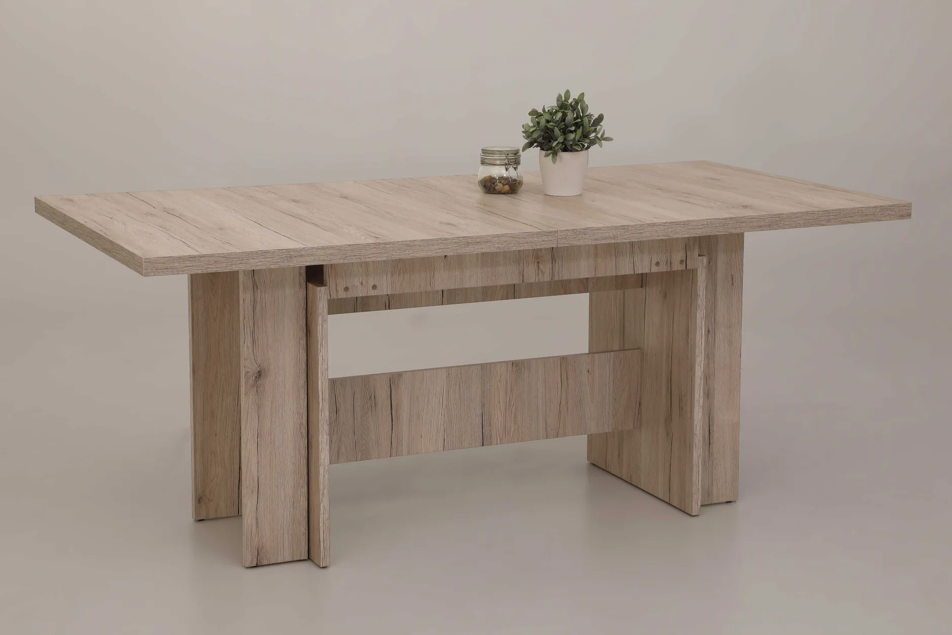Lianna Esstisch 160/320x90 cm-Eiche sand