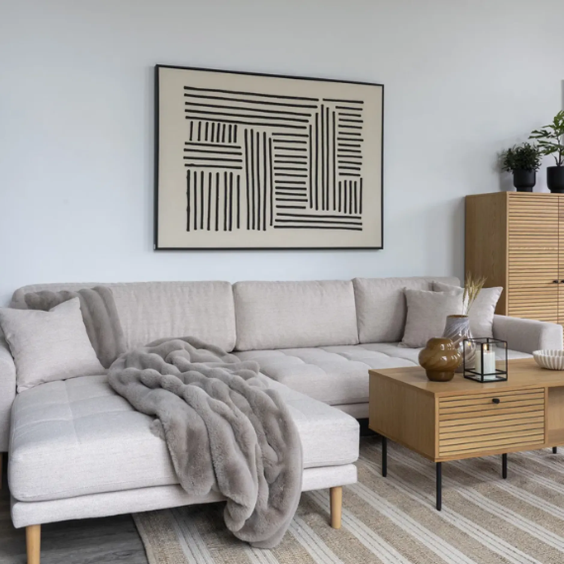Lido Lounge Sofa - Linke Seite in Sand