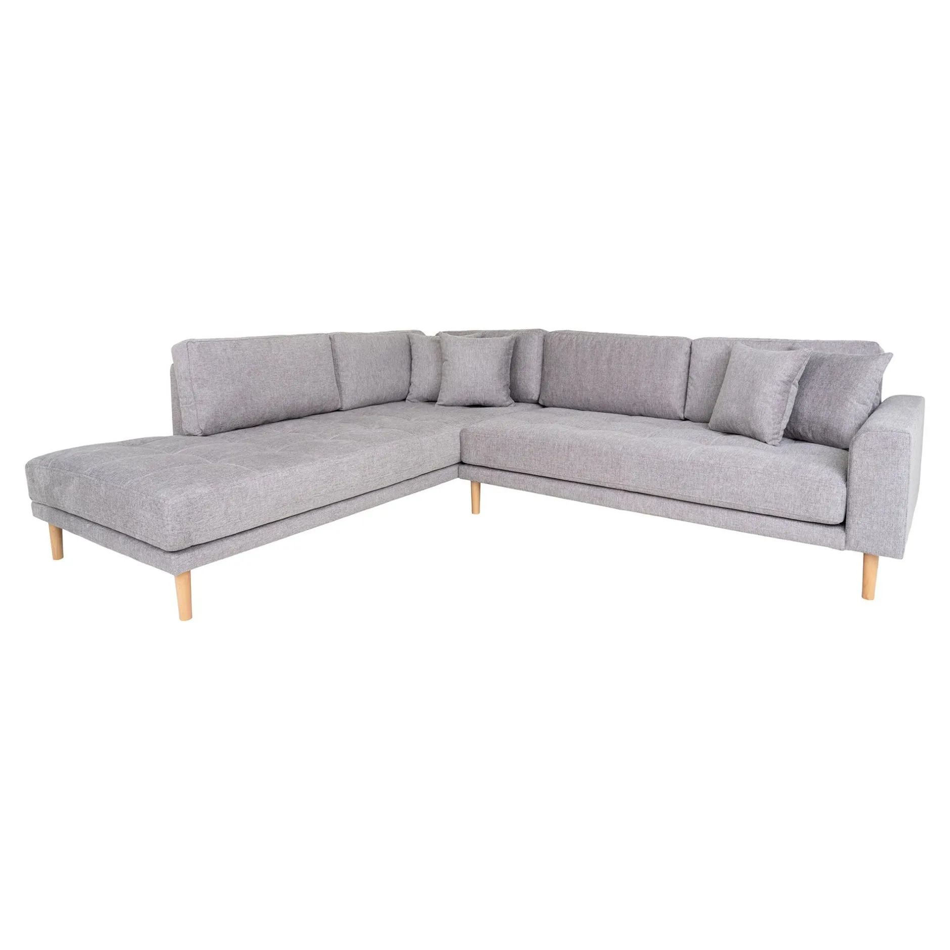 Lido Open End Ecksofa - Hellgrau