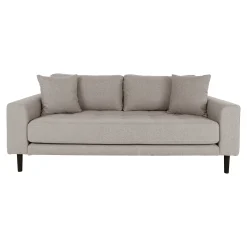 Lido 2,5 Sitzer Sofa - Stein mit 2 Kissen