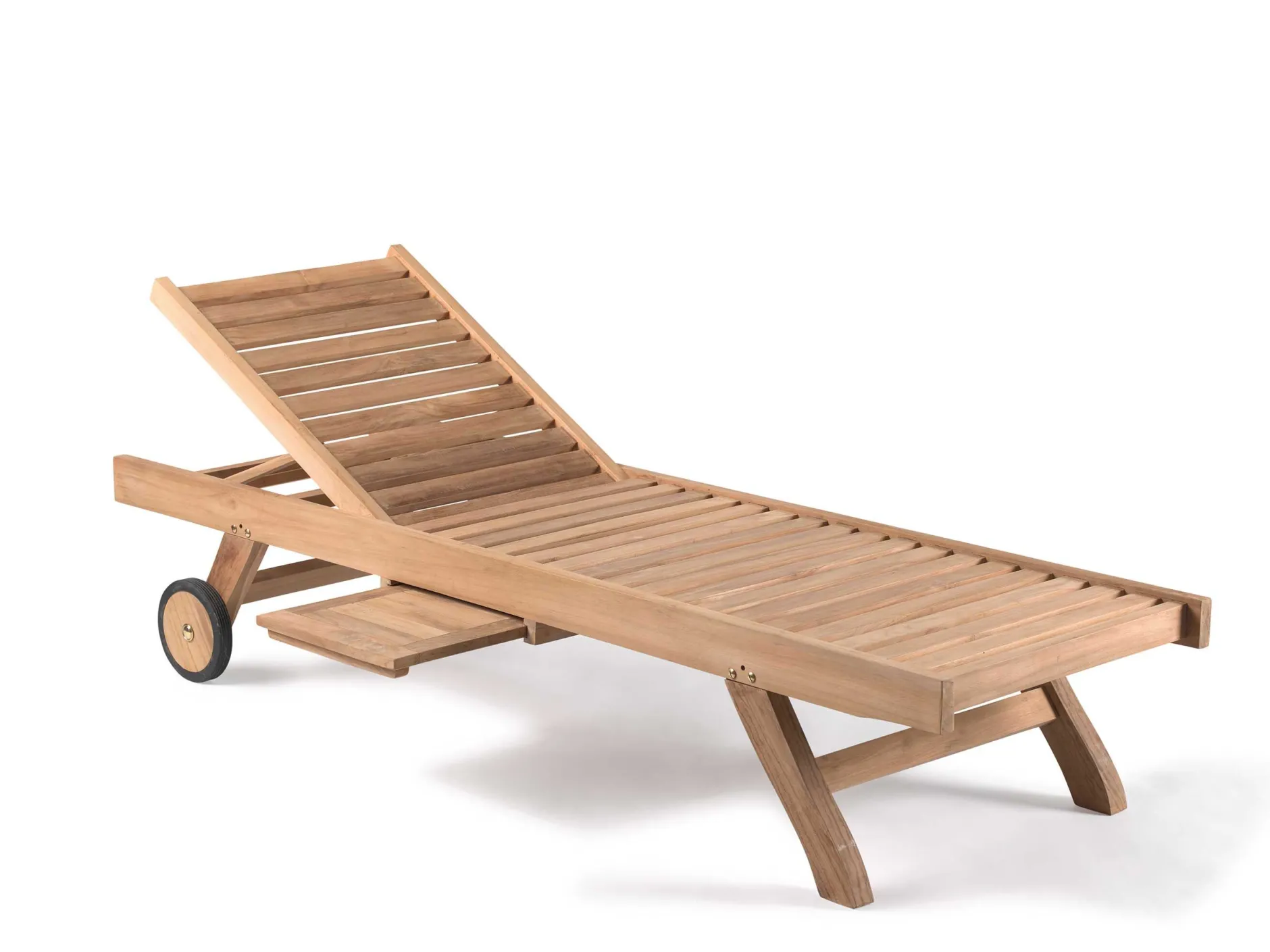 Liege Oxford Sunlounger Gescova - Massiv Teakholz - Braun