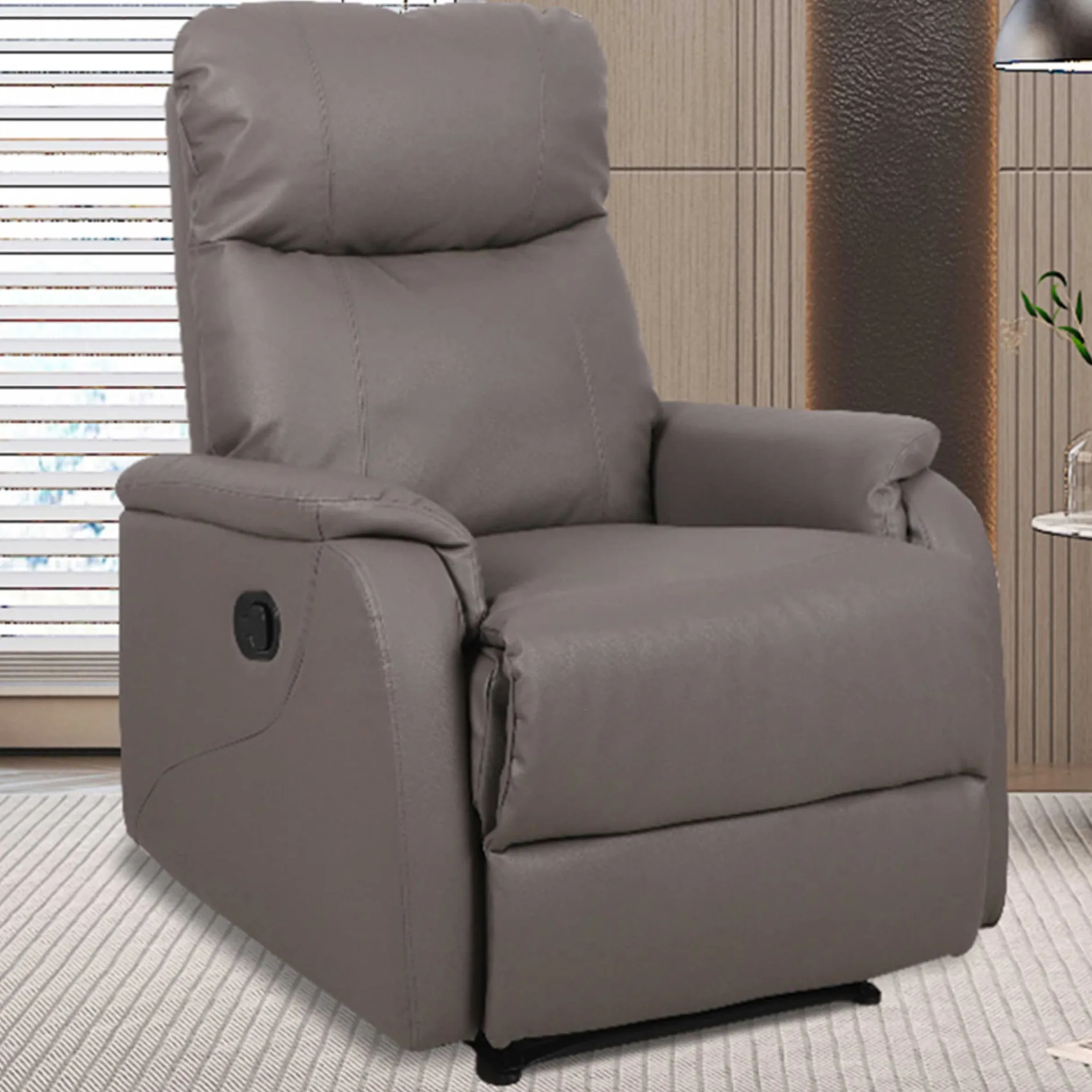 Liegestuhl Tokio | Manuell verstellbar | Taupe