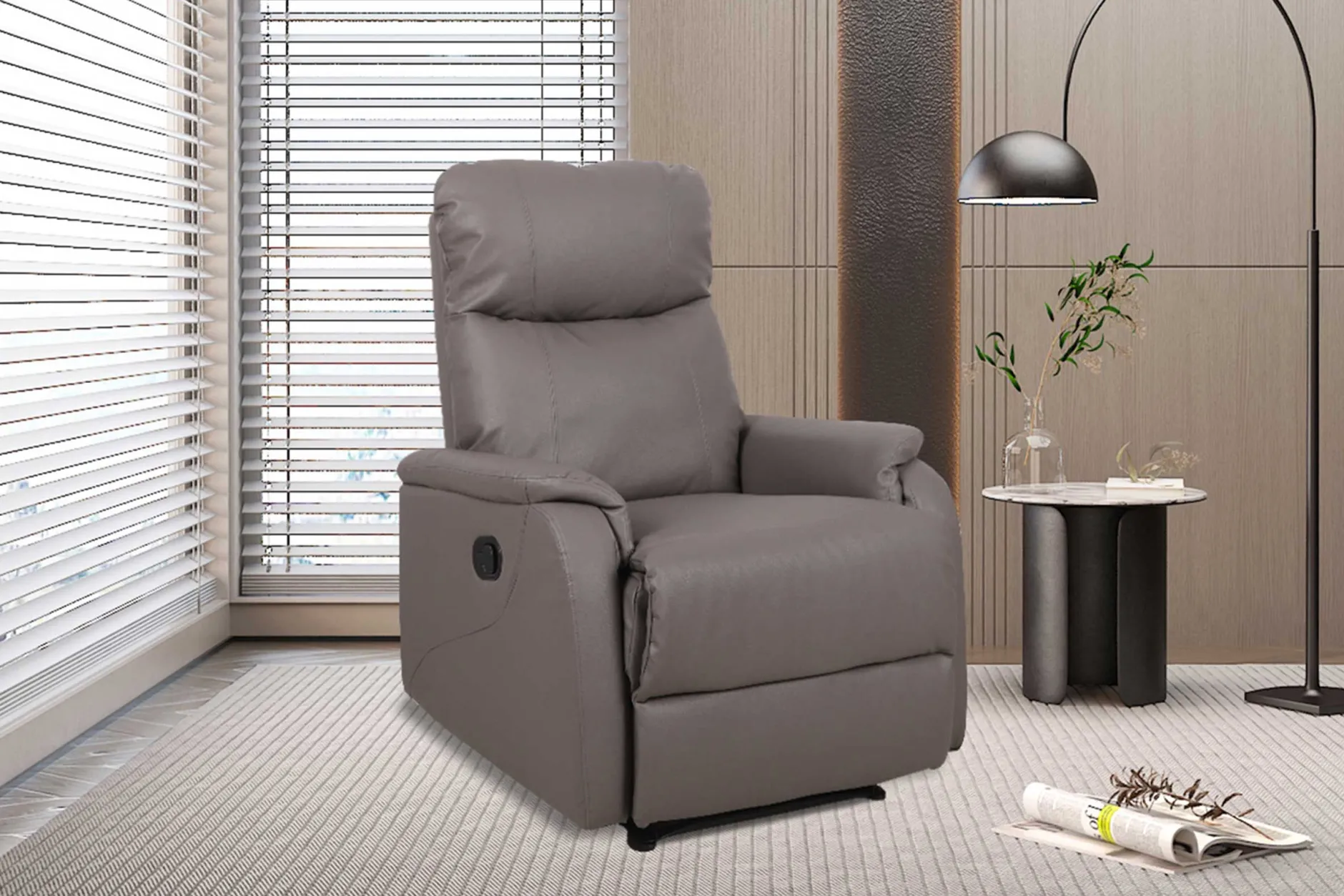 Liegestuhl Tokio | Manuell verstellbar | Taupe