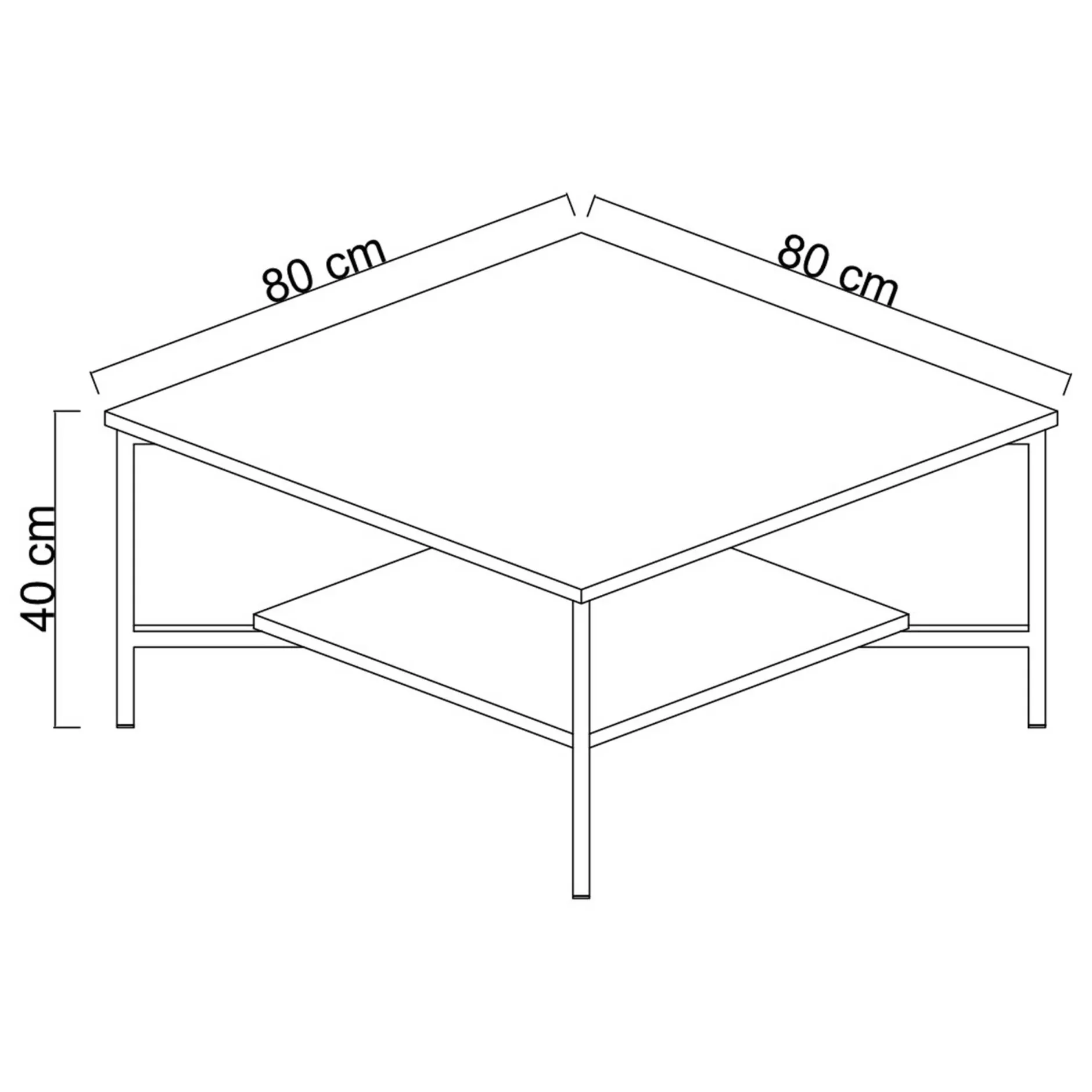 Line Couchtisch | 100 % MELAMIN | Anthrazit, Schwarz