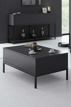 Lord Couchtisch | 100 % MELAMIN | Anthrazit, Schwarz