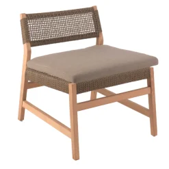 Lounge-Gartenstuhl Luna Gescova – Teakholz 60x69x68 cm Braun