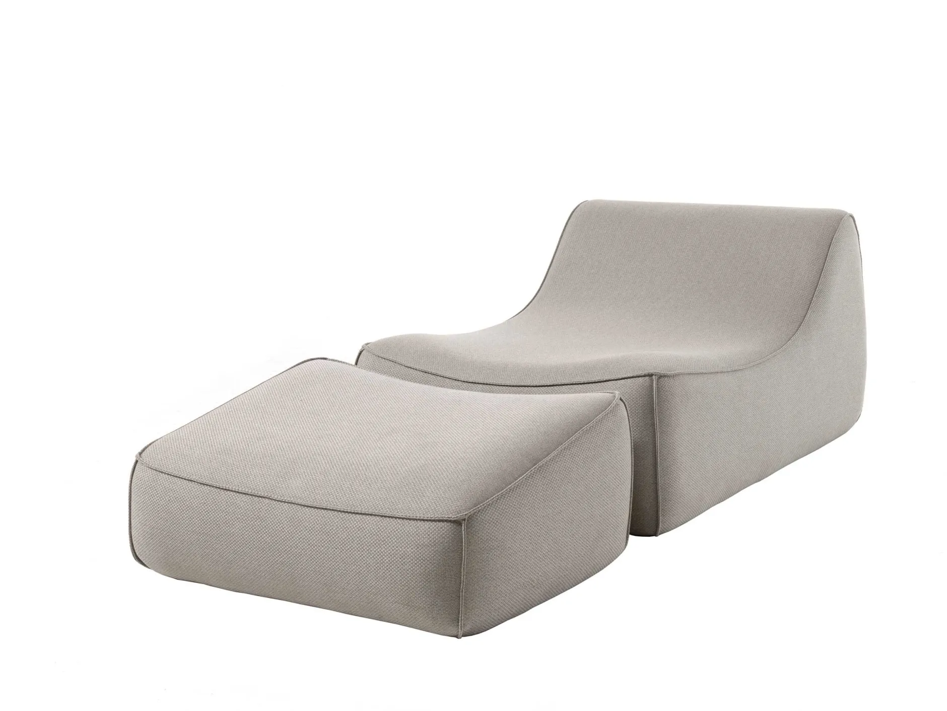 Loungesessel Garten Benito Gescova - Hellgrau - 92x125x66 cm