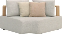 Loungeset Garten Mila Gescova - Hellgrau - Textilene