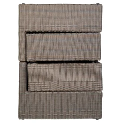Loungeset Rossi - Polyrattan - grau