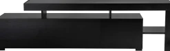 Lowboard Beliz - 100% MELAMINE - Holzschwarz - 192 x 53 x 37 cm