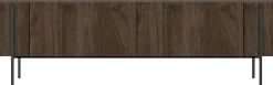 Lowboard Herman - 100% MELAMINE - Nussbaum - 160 x 45,6 x 31,4 cm