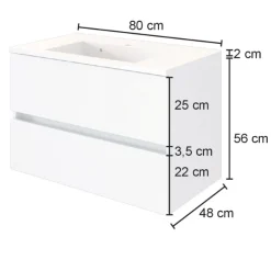 LunaBadezimmer : Spiegelschrank, Waschtischschrank, Säulenschrank - anthrazit/ocker