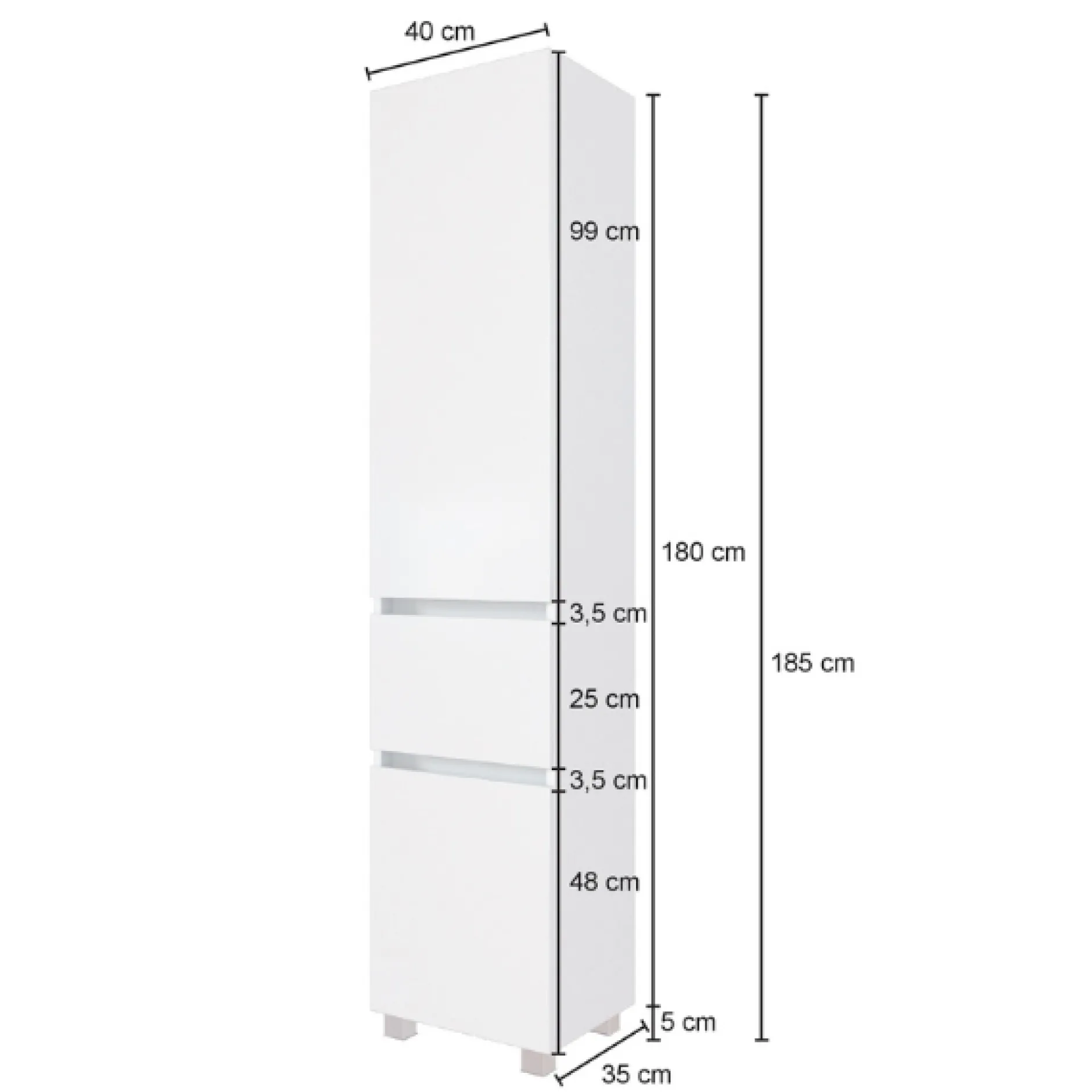 LunaBadezimmer : Spiegelschrank, Waschtischschrank, Säulenschrank - anthrazit/ocker