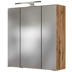 LunaBadezimmer : Spiegelschrank, Waschtischunterschrank, Säulenschrank - anthrazit/ocker