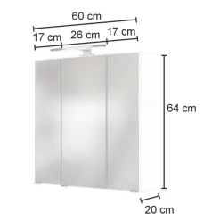 LunaBadezimmer : Spiegelschrank, Waschtischunterschrank, Säulenschrank - anthrazit/ocker