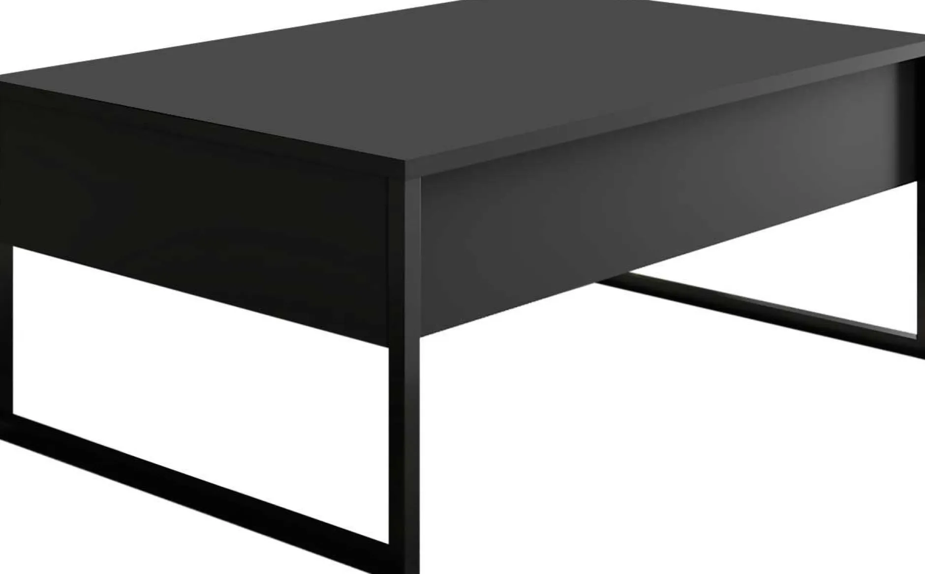 Luxe C Couchtisch | 100 % MELAMIN | Anthrazit, Schwarz