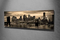 Majestic Dekoratives Leinwandbild | Holzrahmen | 30 x 80 cm