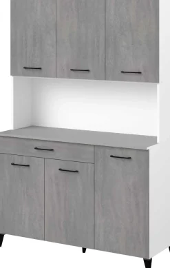 Maleficent Buffetschrank mit 6 Türen und 1 Schublade - Betonoptik