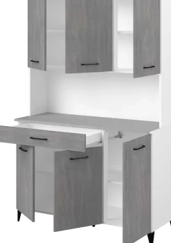 Maleficent Buffetschrank mit 6 Türen und 1 Schublade - Betonoptik