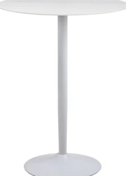 Malta Runder Bartisch - Weiße Keramikplatte, Ø80x105cm