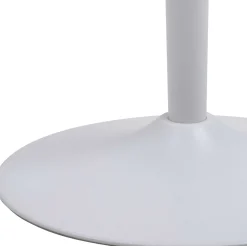 Malta Runder Bartisch - Weiße Keramikplatte, Ø80x105cm
