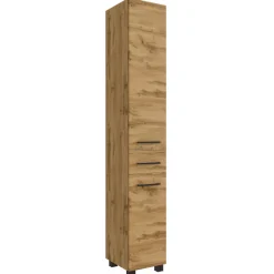 MalvoBadezimmer : Wandschränke, Spiegelschrank, Waschtischschrank, Säulenschränke - Eiche