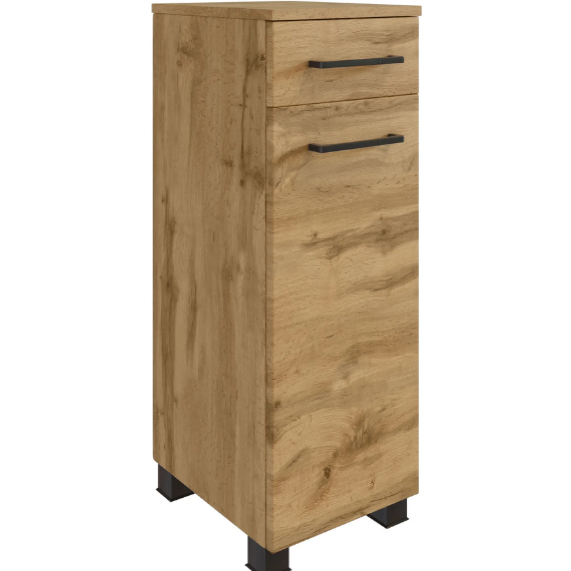 MalvoBadezimmer : Wandschränke, Spiegelschrank, Waschtischschrank, Säulenschrank - Eiche