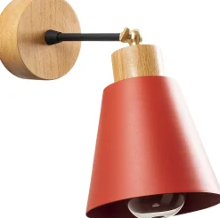 Manavgat Wandleuchte | METALLGEHÄUSE | Rot