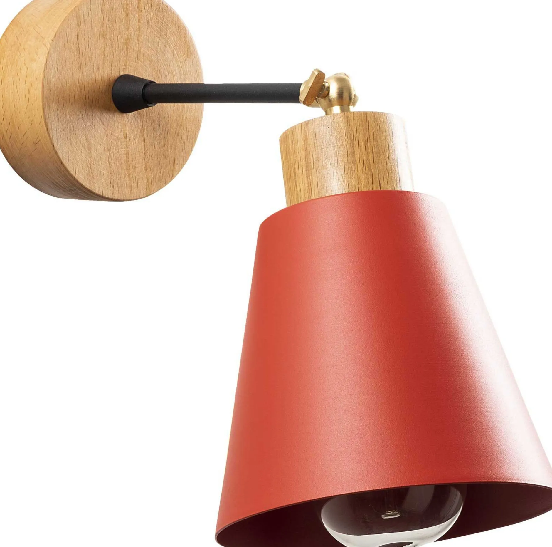 Manavgat Wandleuchte | METALLGEHÄUSE | Rot