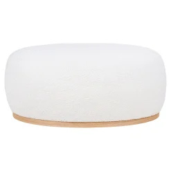Manhattan Grau Bouclé Hocker - 54,5x88,5x36 cm