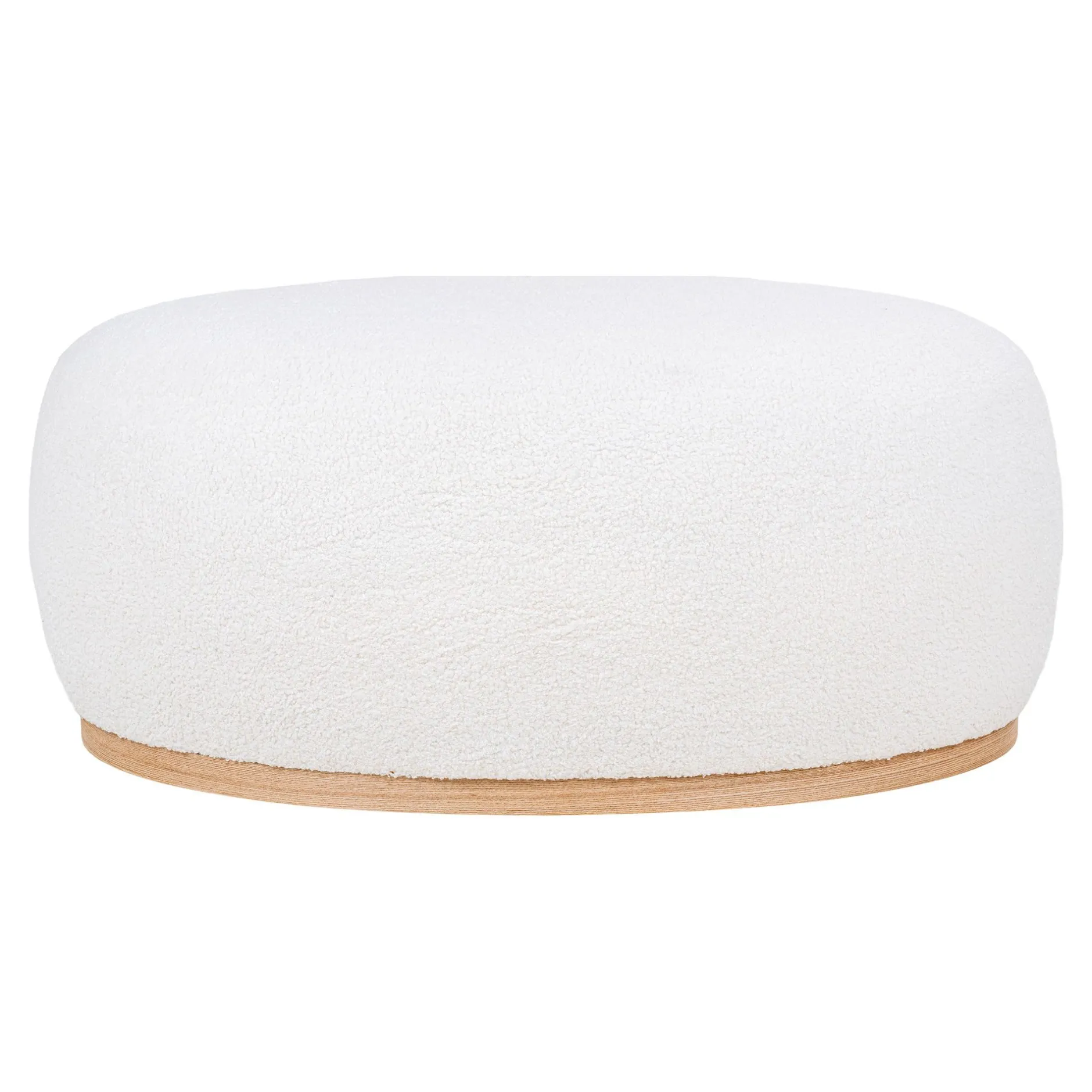 Manhattan Grau Bouclé Hocker - 54,5x88,5x36 cm