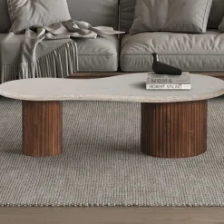 Marlon Couchtisch | 120 x 60 x 40 cm | Travertin Beige