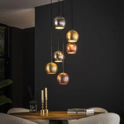 Marsha Pendelleuchte ø35 cm-chrom/gold/kupfer