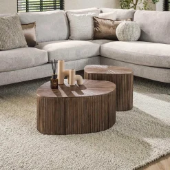 Maya Teak Rechteckig XL Couchtisch Set/2