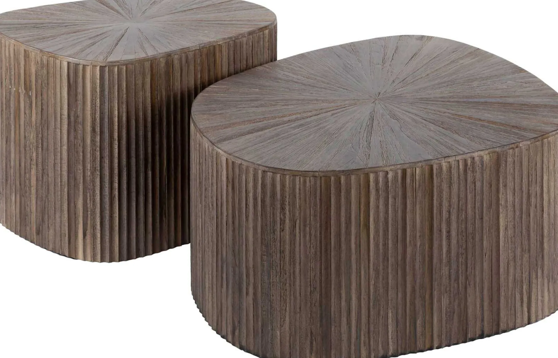 Maya Teak Rechteckig XL Couchtisch Set/2