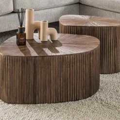 Maya Teak Rechteckig XL Couchtisch Set/2