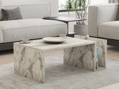 Memo Couchtisch | 100 % MELAMIN | Freesia-Marmor