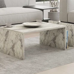 Memo Couchtisch | 100 % MELAMIN | Freesia-Marmor