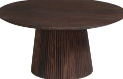 Miguel Runder Couchtisch 80cm Dunkelbraun