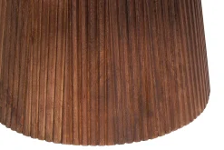 Miguel Runder Couchtisch 80cm Hellbraun