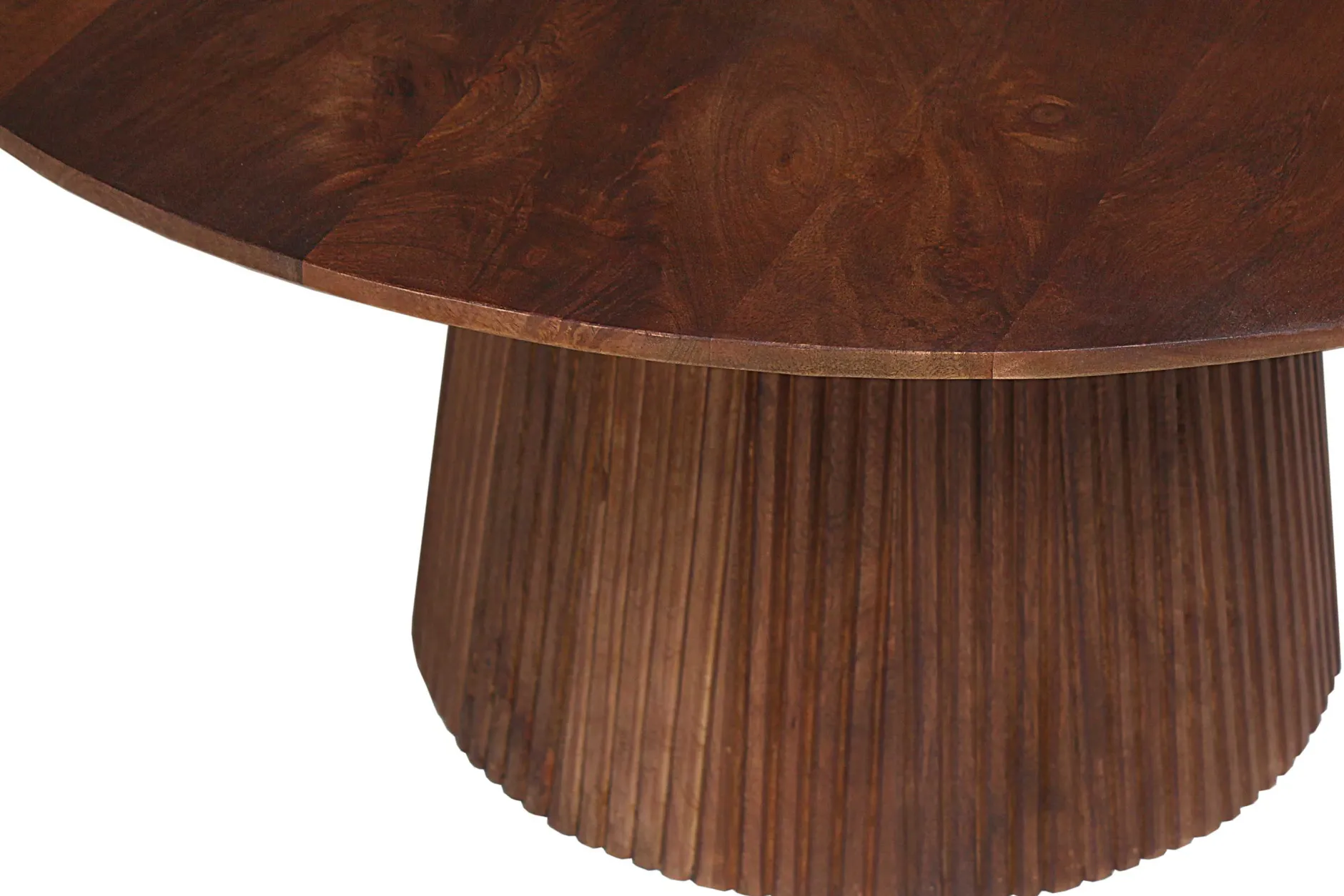 Miguel Runder Couchtisch 80cm Hellbraun