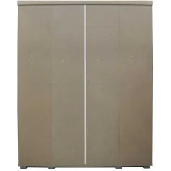 Mike 4-türiger Kleiderschrank: Weiß | 183x160x52cm