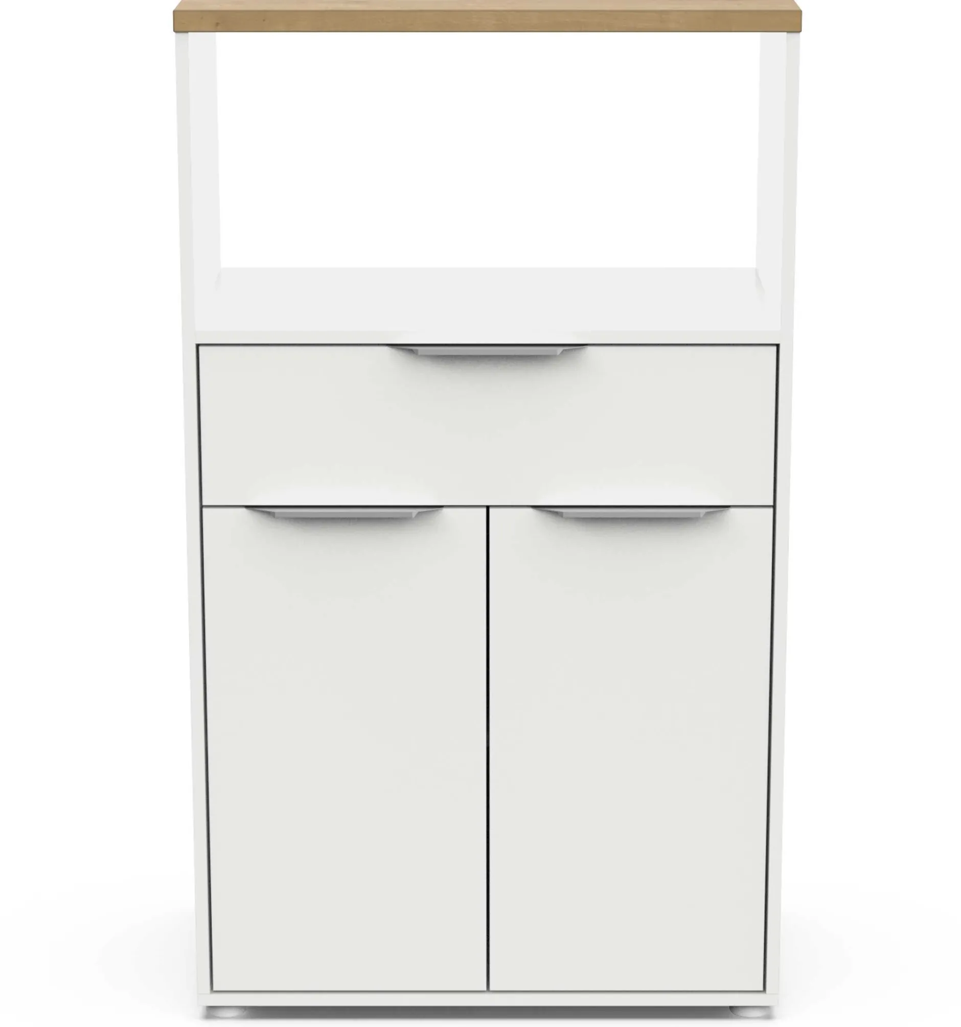 Mikrowellenschrank Access | 70,5 x 39,6 x 122,7 cm | Weiß