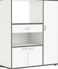 Mikrowellenschrank Zira mattweiß