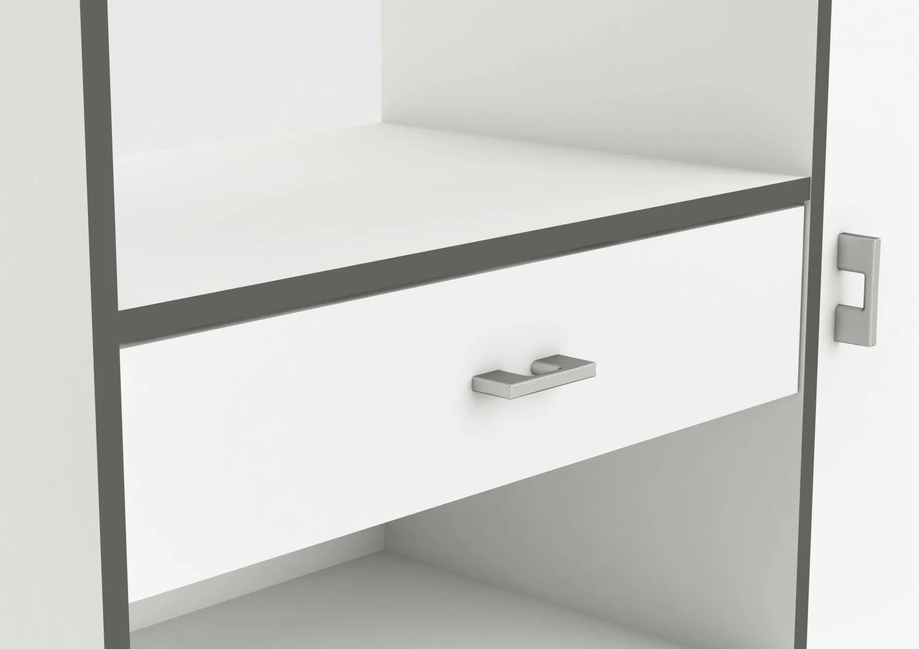 Mikrowellenschrank Zira mattweiß
