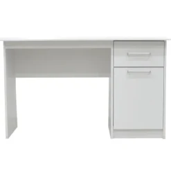 Milou Weißes Bureau 1 Schublade 1 Tür | H-75 x B-121 x T-60 cm