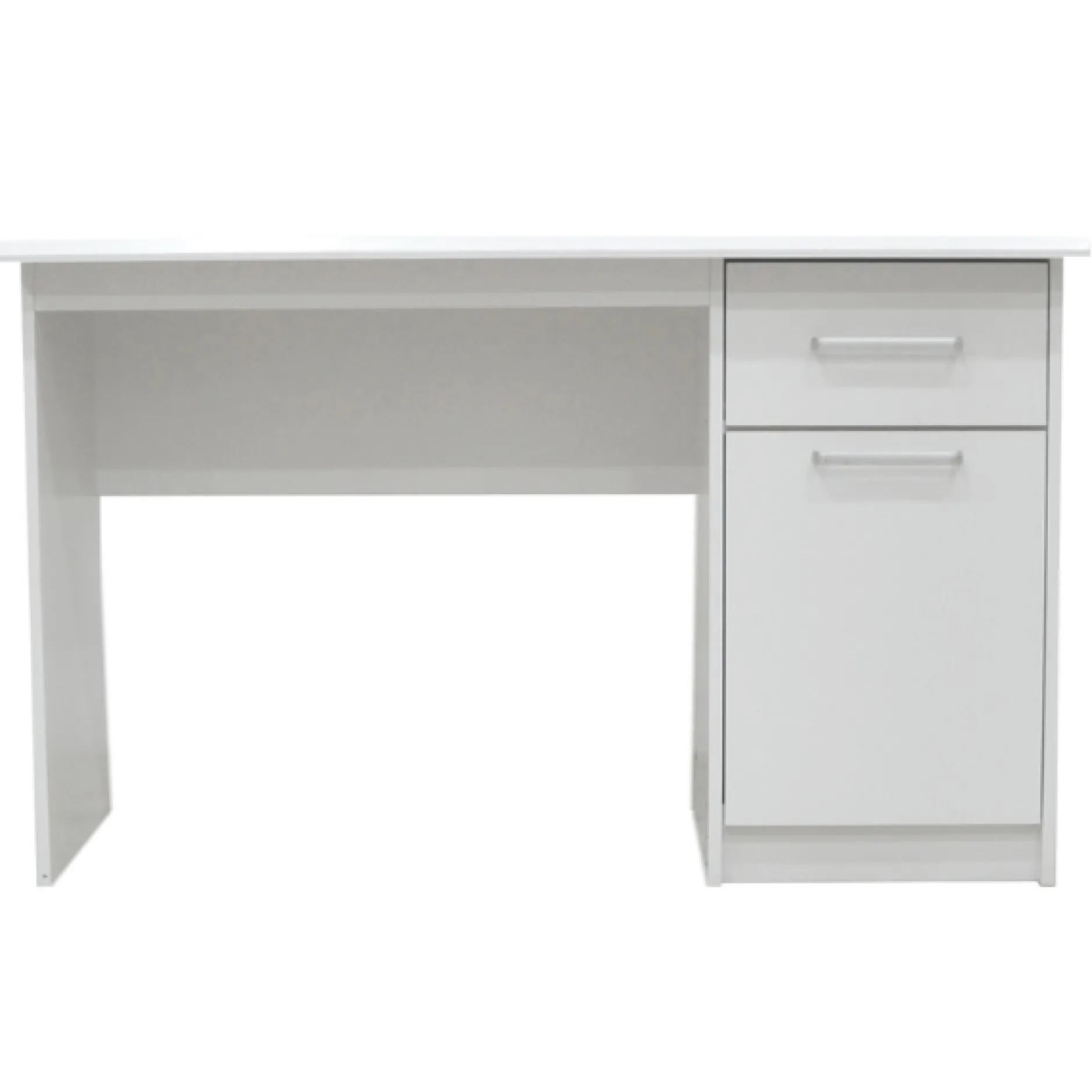 Milou Weißes Bureau 1 Schublade 1 Tür | H-75 x B-121 x T-60 cm