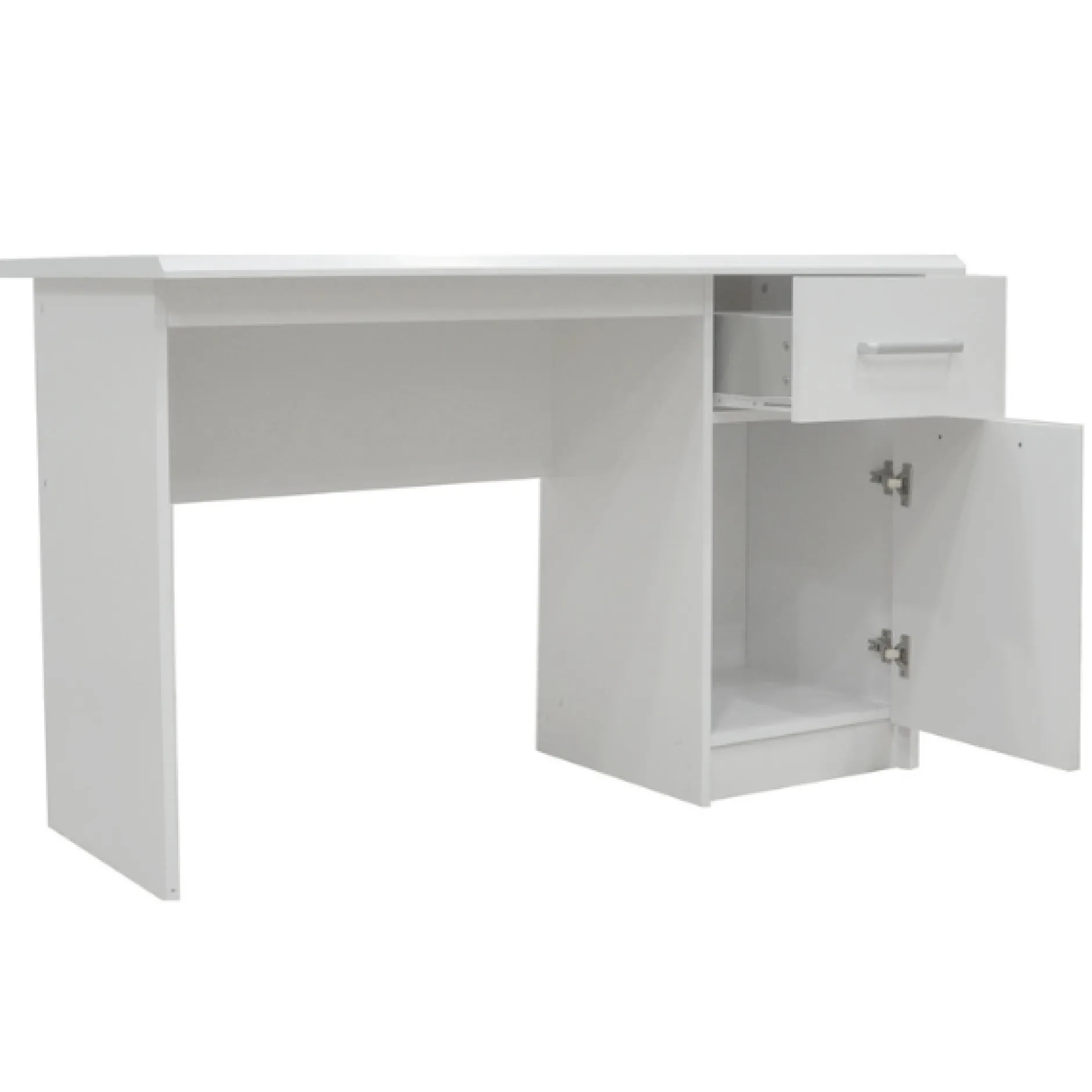 Milou Weißes Bureau 1 Schublade 1 Tür | H-75 x B-121 x T-60 cm
