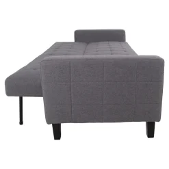 Milton Schlafsofa - 204x85x81cm - mit Stauraum - grau