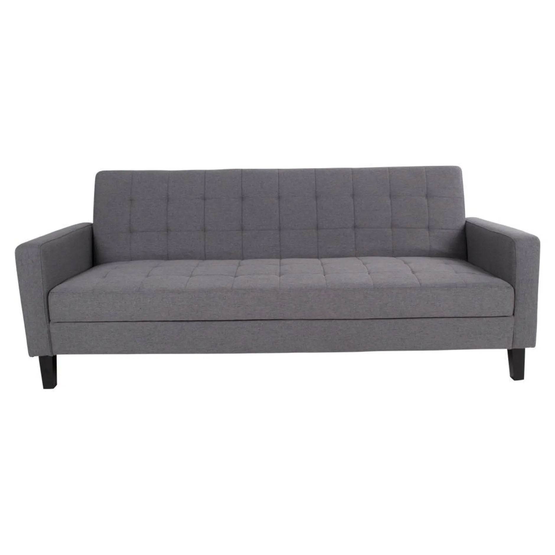 Milton Schlafsofa - 204x85x81cm - mit Stauraum - grau